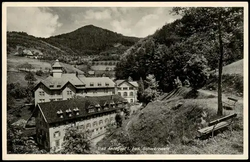 Ansichtskarte Bad Antogast Ortsansicht, Panorama, badischer Schwarzwald 1940