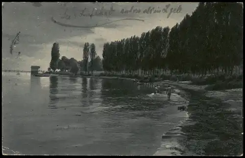 Ansichtskarte Konstanz Strandidyll bei Staad 1917  gel. Stempel Überprüft