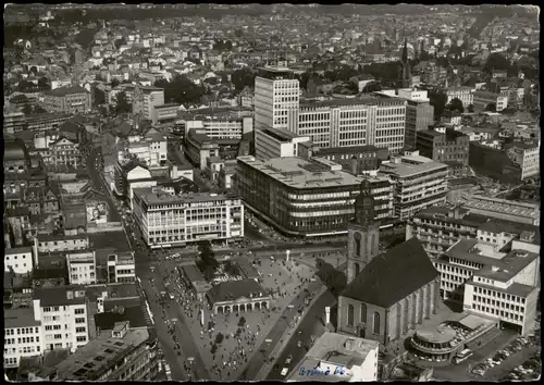 Ansichtskarte Frankfurt am Main Luftbild Hauptwache 1956