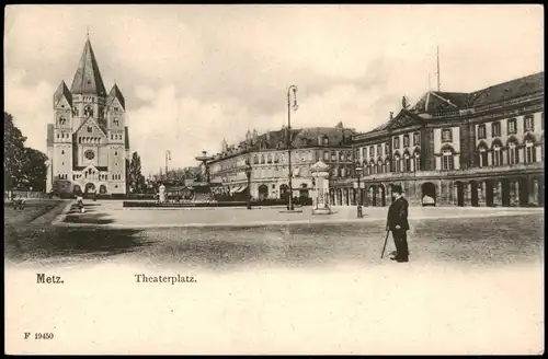 CPA Metz Theaterplatz. 1911