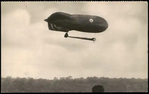 Ansichtskarte  Flugwesen - Fesselballon, Militär 1928
