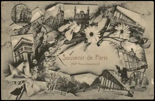Paris Stadtteilansichten Souvenir de Paris (XVI Arrondissement) 1910