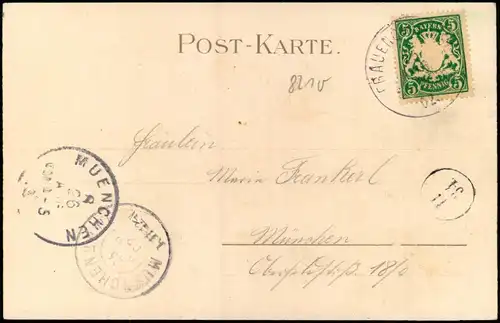 Ansichtskarte Chiemsee Fraueninsel - Chiemsee - Künstlerkarte 1905