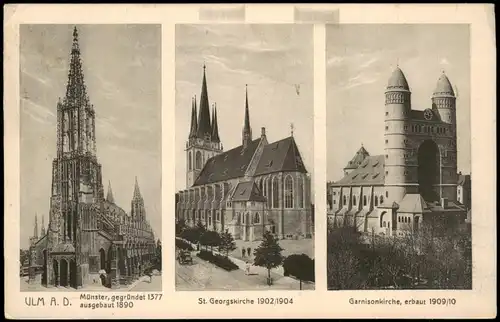 Ulm a. d. Donau Münster, Georgskirche, Garnisionskirche 3 Bild 1910