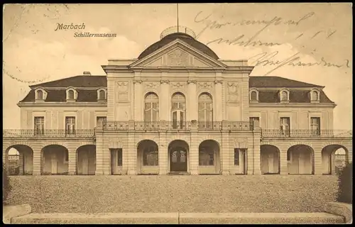 Ansichtskarte Marbach am Neckar Schillermuseum 1922