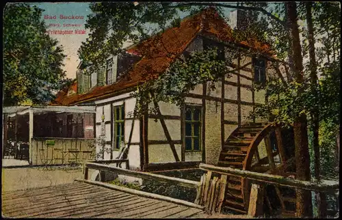 Ansichtskarte Buckow (Märkische Schweiz) Pritzhagener Mühle 1912