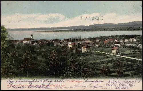 Ansichtskarte Ermatingen Stadtpartie 1906