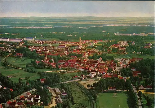 Ansichtskarte Grafenwöhr Luftbild - Übungsplatz im Hintergrund 1968