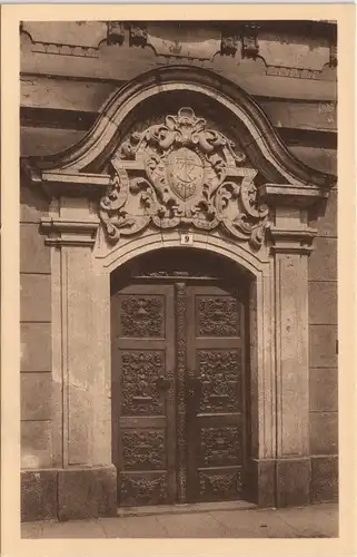 Ansichtskarte Penig (Mulde) Schlossplatz - Altes Portal 1914