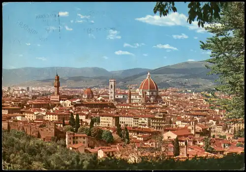 Cartoline Florenz Firenze Panorama-Ansicht 1979