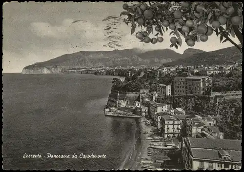 Sorrent (Kampanien) Sorrento Capodimonte Panorama from Capodimonte 1964