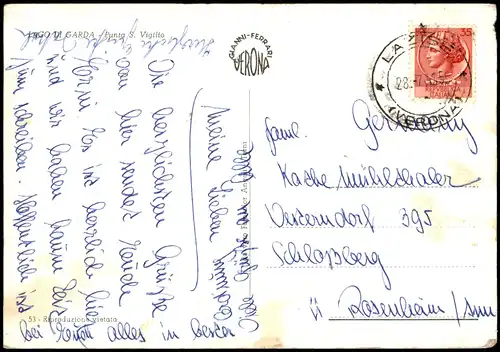 Cartoline Garda LAGO DI GARDA Punta S. Vigilio 1965