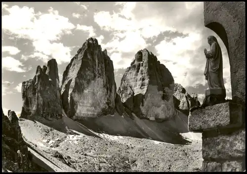 Cartoline .Trentino-Südtirol TRE CIME DI LAVAREDO m. 3303 Dolomiten 1960