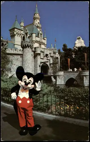 Postcard Anaheim Disneyland Mickey Mouse Castle 1993  gel. Air Mail