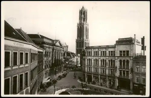 Postkaart Utrecht Utrecht Ortsansicht, Straßen-Ansicht, Kirchturm 1940