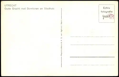 Postkaart Utrecht Utrecht Ortsansicht, Straßen-Ansicht, Kirchturm 1940