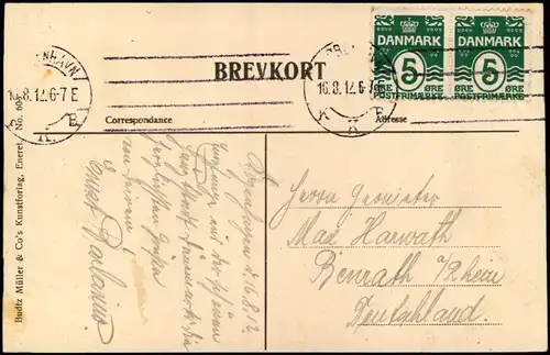 Postcard Kopenhagen København Carlsberg Glyptotek - Palmen# 1912