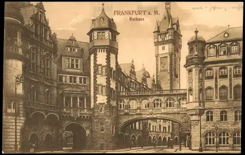 Ansichtskarte Frankfurt am Main Rathaus (Town Hall Building) 1910