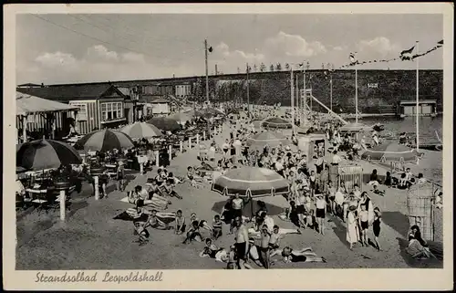 Leopoldshall-Staßfurt Stassfurt Strandbad, Restaurant Binnensee 1932