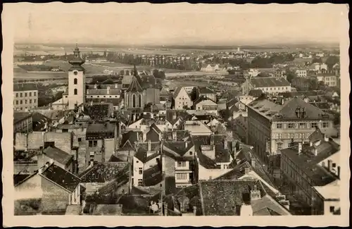 Postcard Budweis České Budějovice Stadtpartie 1941