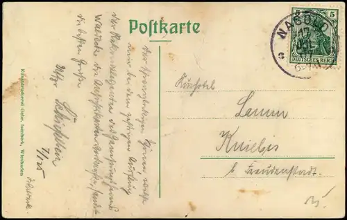 Ansichtskarte Nagold Militärgenesungsheim Waldeck 1907