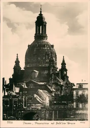 Altstadt-Dresden Frauenkirche vor der Zerstörung 1940/1961 Walter Hahn:10698