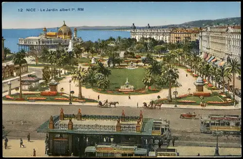 CPA Nizza Nice Park, Le Jardin albert 1er. RM 1920