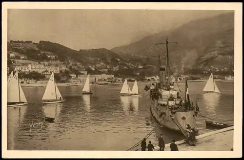 Menton Mentoun/ Mentone Le Port - Départ des Régates - COTE D'AZUR 1920