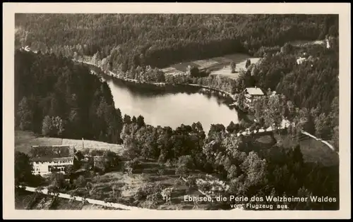 Ansichtskarte Ebnisee-Welzheim Ebnisee Luftbild Fliegeraufnahme 1935