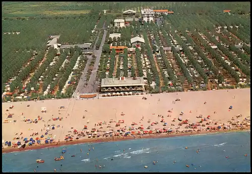 Cartoline Lido di Venezia-Venedig Venezia Luftbild Camping Cavallino 1980