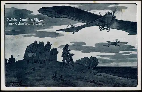 Ansichtskarte  Flugzeug Airplane Avion Militaria Luftflottenverein 1915