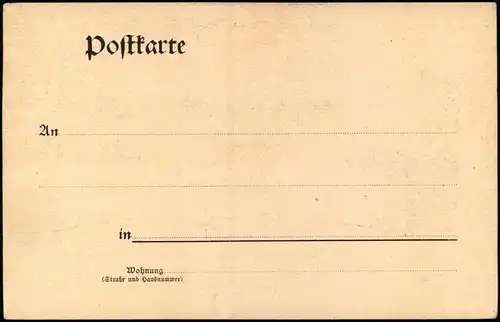Briefmarken-Ansichtskarte Deutsches Reich Württemberg Bayern 1902