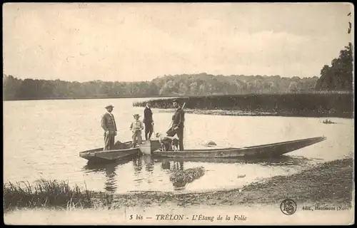 CPA Trélon TRELON Etang de la Folie 1916   1. Weltkrieg Feldpost gelaufen