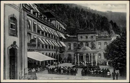 Ansichtskarte Bad Wildbad Platz 1935