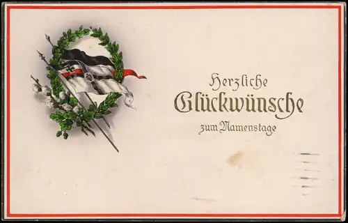Ansichtskarte  Glückwunsch Geburtstag Birthday Deutsche Patriotika 1915
