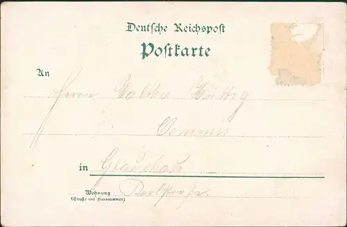 Ansichtskarte Litho AK Lunzenau Muldental Gruss aus Waldenburg etc 1898