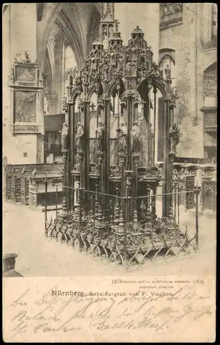 Ansichtskarte Nürnberg Sebaldusgrab - Kirche 1903