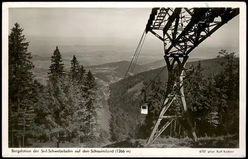 Freiburg im Breisgau Bergstation Seil-Schwebebahn Schauinsland (1266 m) 1964