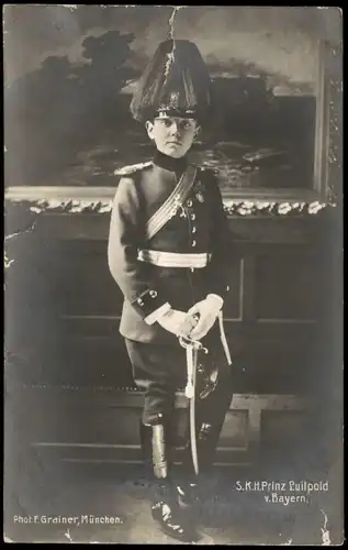 Adel und Persönlichkeiten - Bayern S.K.H.Prinz Luitpold v. Bayern. 1911