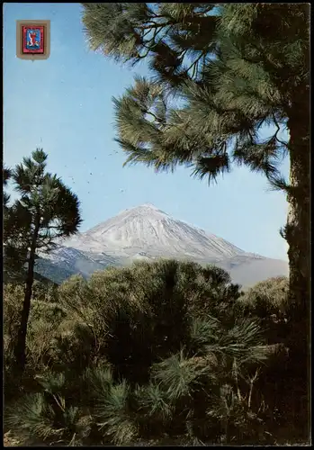 Santa Cruz de Tenerife Panorama-Ansicht Berg-Blick El Teide 1987