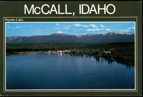 Postcard Idaho (Allgemein) MCCALL, IDAHO, and Payette Lake 1987