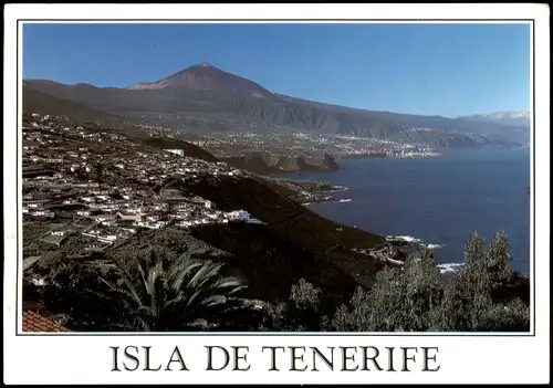Postales Santa Cruz de Tenerife VISTA PANORAMICA CON TEIDE 1997