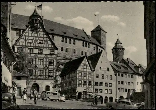 Ansichtskarte Nürnberg Nürnberger Burg, Obere Schmiedgasse 1964