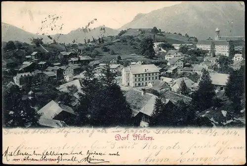 Ansichtskarte Pfäfers Stadtpartie 1904