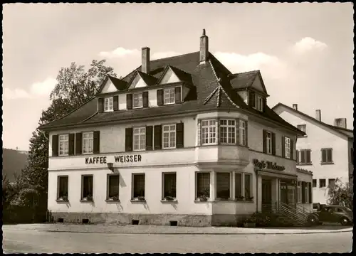 Waldhausen (Weilburg) Konditorei Kaffee Besitzer: Alfred Weisser, Waldhausen i. R. bei Schorndorf 1960
