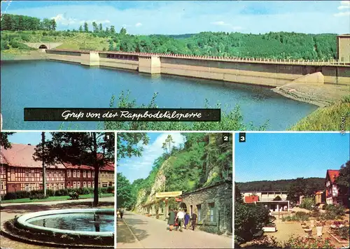 Ansichtskarte Rübeland Gruß von der Rappbodetalsperre 1979