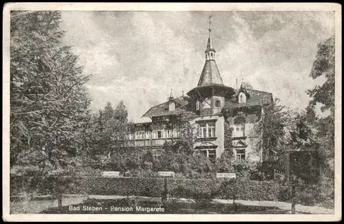 Ansichtskarte Bad Steben Pension Margarete 1928