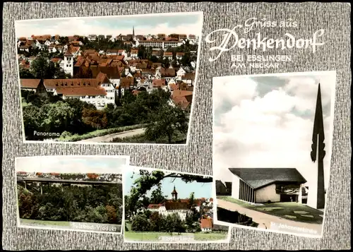 Ansichtskarte Denkendorf Stadtteilansichten; Viadukt, Stadt 1977