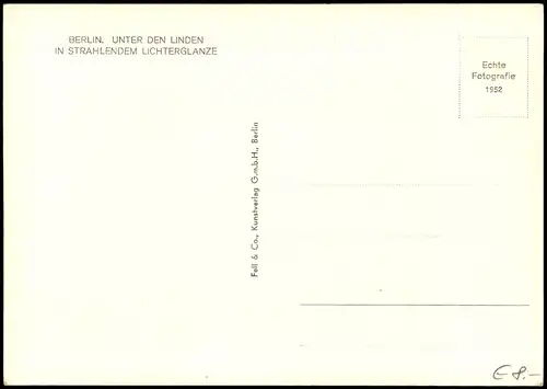 Ansichtskarte Mitte-Berlin Unter den Linden - Propagandaschmuck bei Nacht 1938