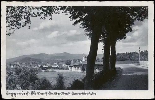 Ansichtskarte Deggendorf Brücke, Straßenpartie 1961